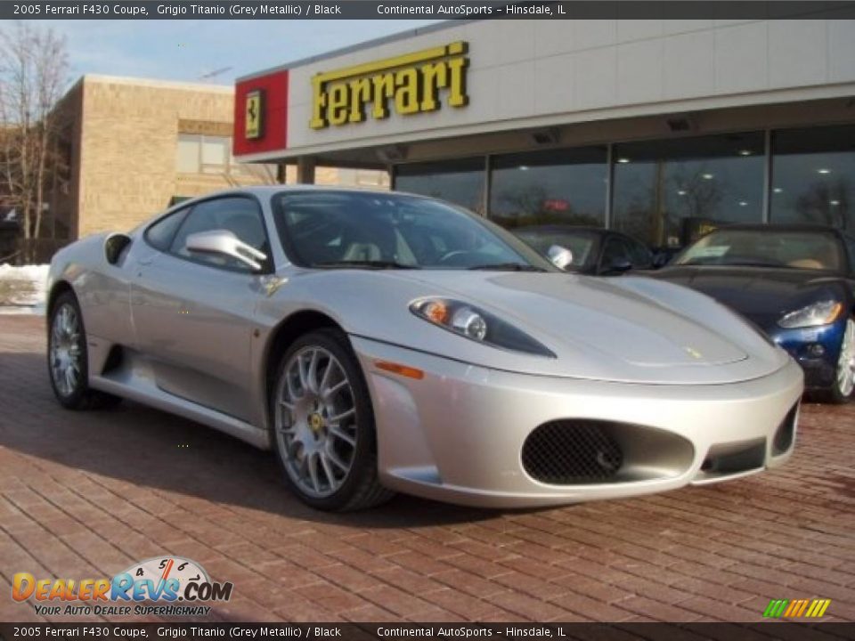 2005 Ferrari F430 Coupe Grigio Titanio (Grey Metallic) / Black Photo #1