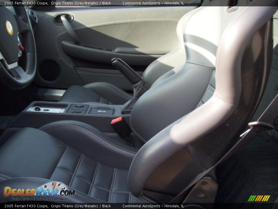 2005 Ferrari F430 Coupe Grigio Titanio (Grey Metallic) / Black Photo #2