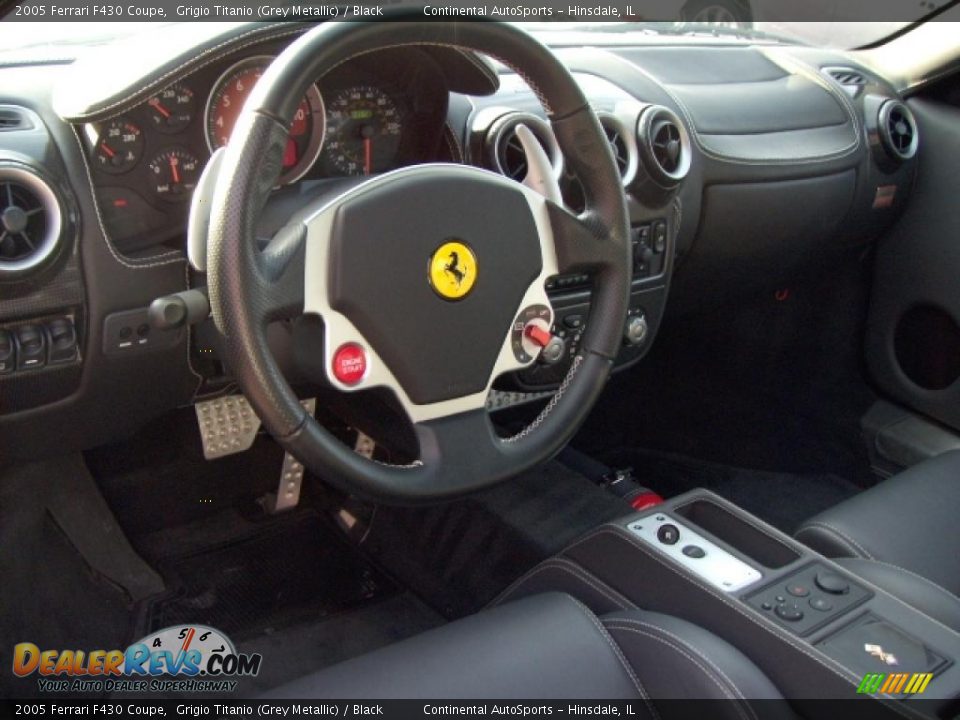 2005 Ferrari F430 Coupe Grigio Titanio (Grey Metallic) / Black Photo #3