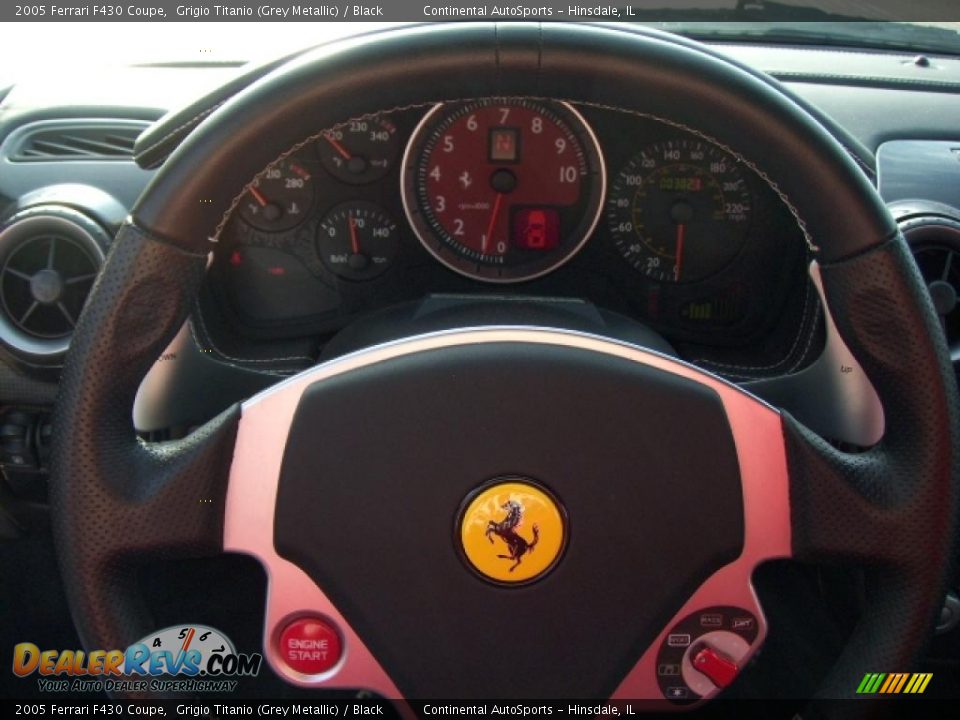 2005 Ferrari F430 Coupe Grigio Titanio (Grey Metallic) / Black Photo #8