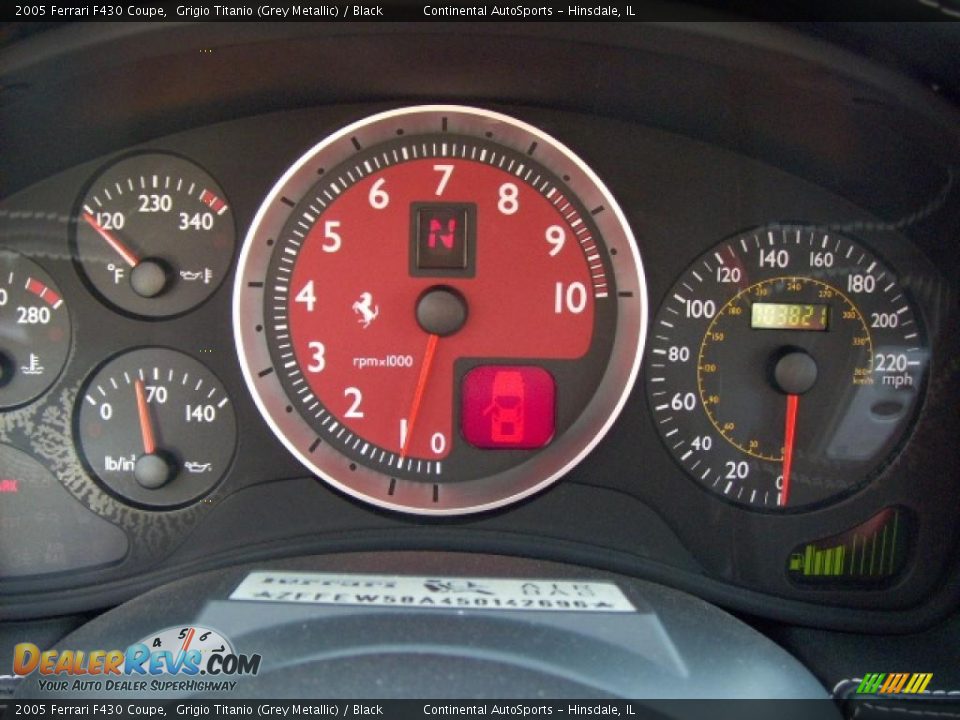 2005 Ferrari F430 Coupe Grigio Titanio (Grey Metallic) / Black Photo #9