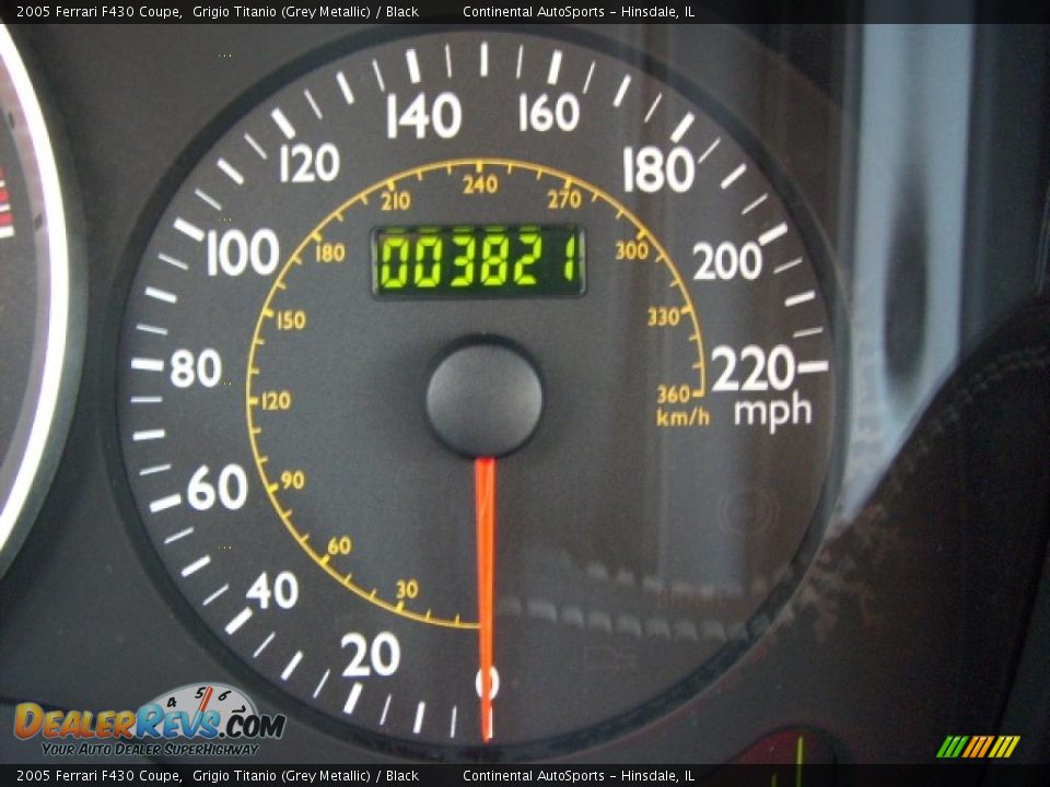 2005 Ferrari F430 Coupe Grigio Titanio (Grey Metallic) / Black Photo #10