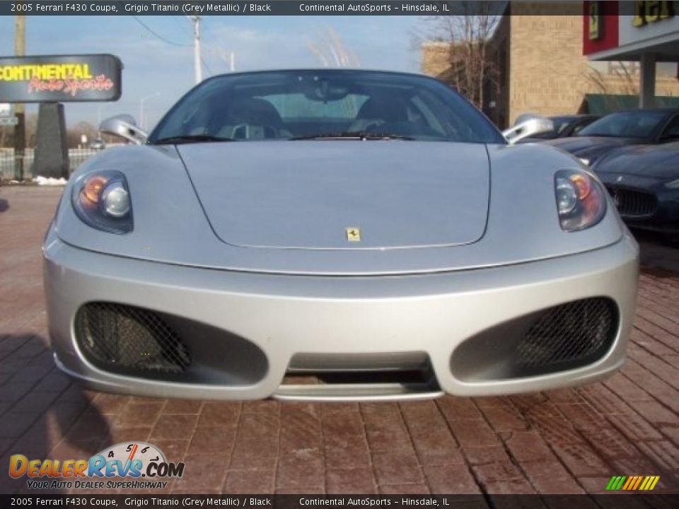 2005 Ferrari F430 Coupe Grigio Titanio (Grey Metallic) / Black Photo #12