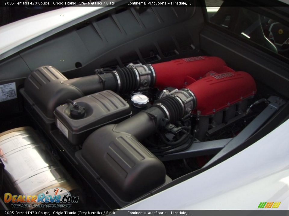 2005 Ferrari F430 Coupe Grigio Titanio (Grey Metallic) / Black Photo #13