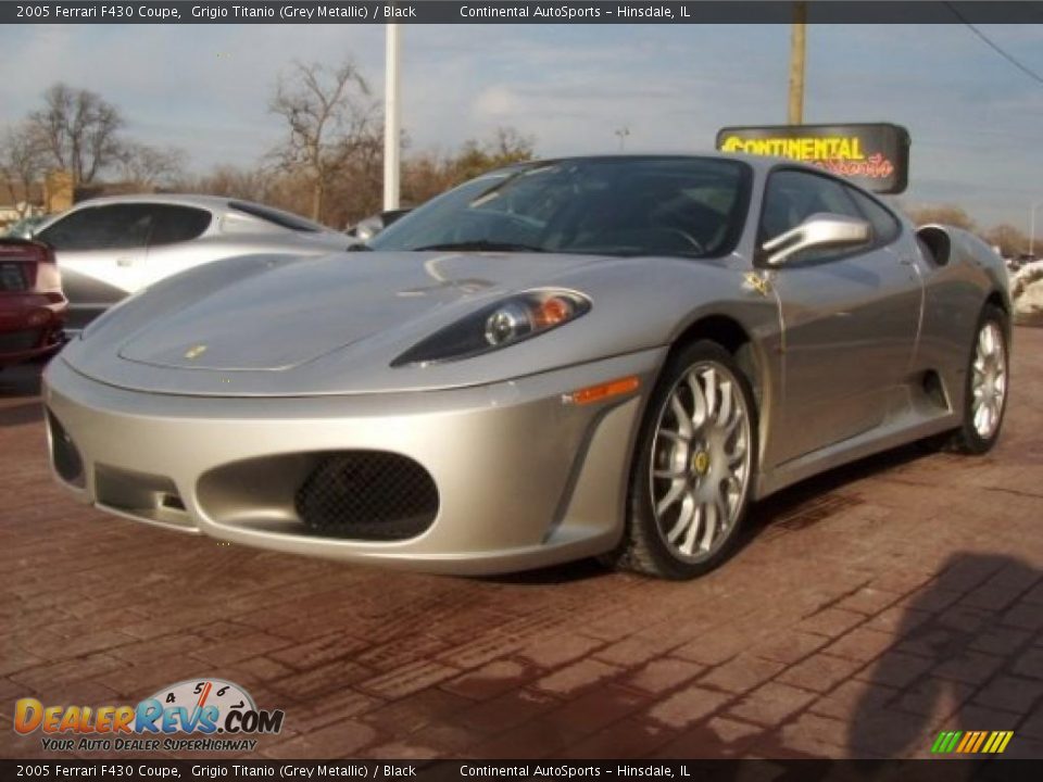 2005 Ferrari F430 Coupe Grigio Titanio (Grey Metallic) / Black Photo #14