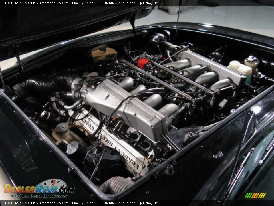 1988 Aston Martin V8 Vantage Volante 5.3 Liter DOHC 16-Valve V8 Engine Photo #19