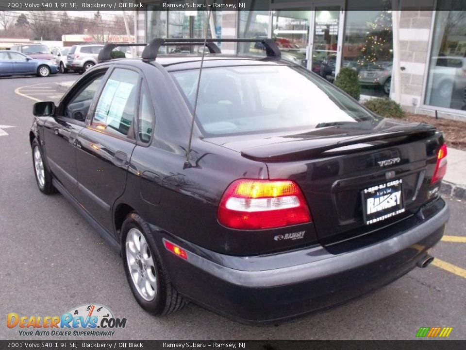 2001 Volvo S40 1.9T SE Blackberry / Off Black Photo #3