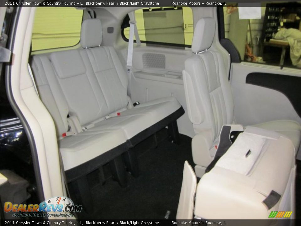 Black/Light Graystone Interior - 2011 Chrysler Town & Country Touring - L Photo #19