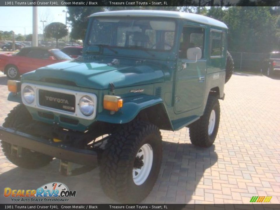 1981 Toyota Land Cruiser FJ40 Green Metallic / Black Photo #4