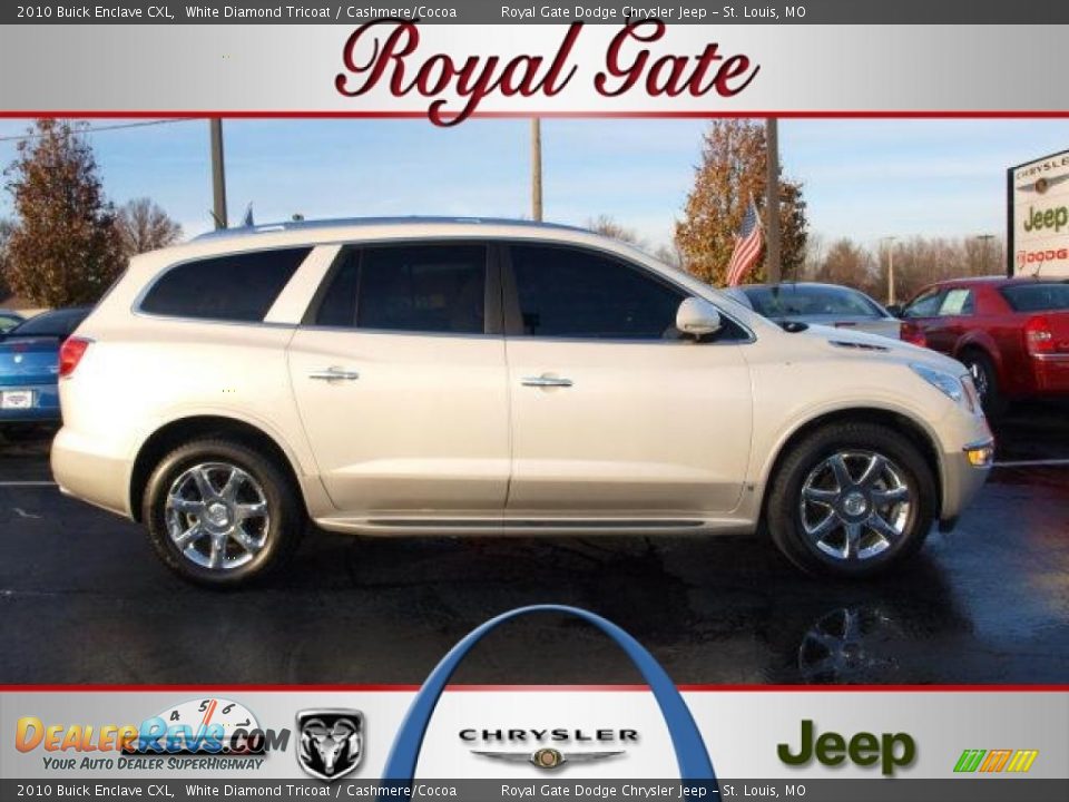 2010 Buick Enclave CXL White Diamond Tricoat / Cashmere/Cocoa Photo #1