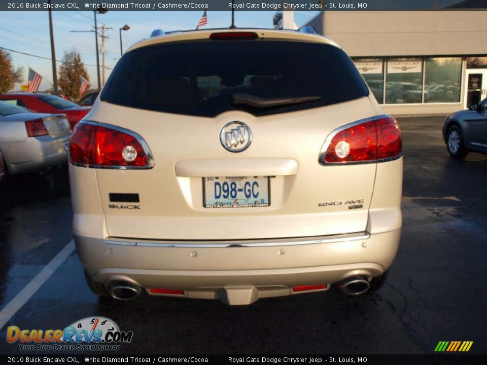 2010 Buick Enclave CXL White Diamond Tricoat / Cashmere/Cocoa Photo #6
