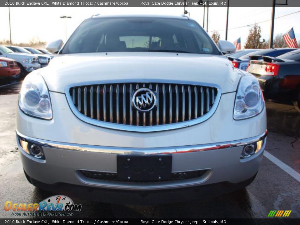 2010 Buick Enclave CXL White Diamond Tricoat / Cashmere/Cocoa Photo #8