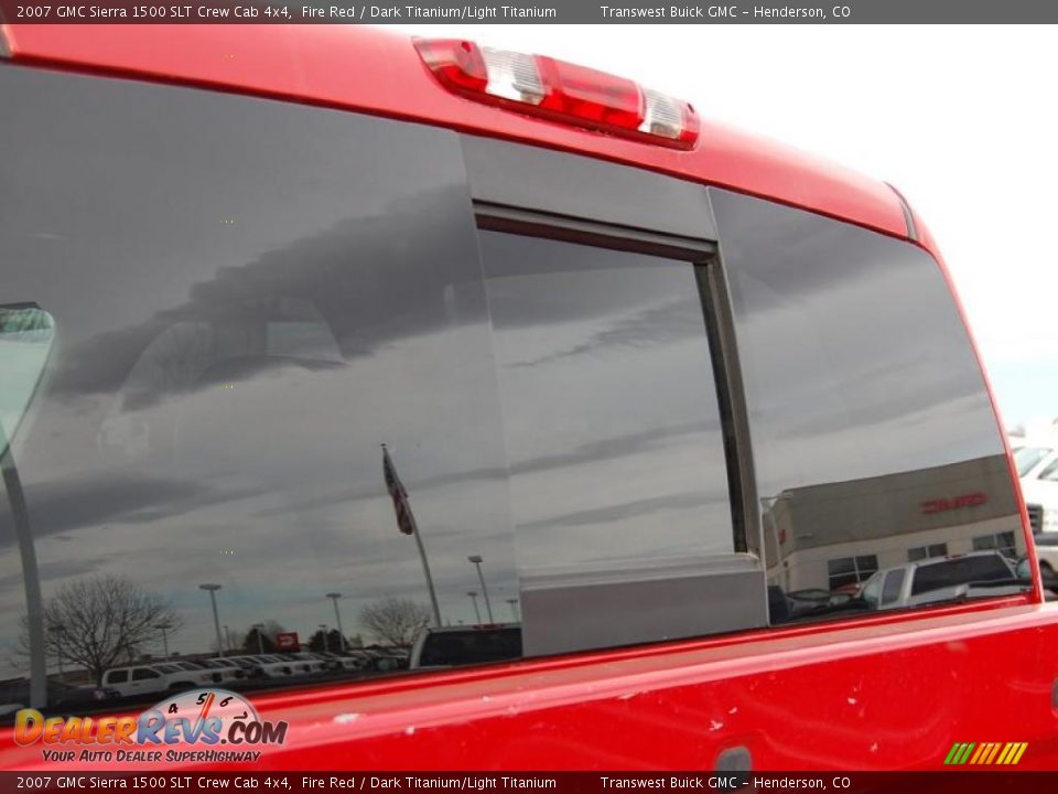 2007 GMC Sierra 1500 SLT Crew Cab 4x4 Fire Red / Dark Titanium/Light Titanium Photo #21