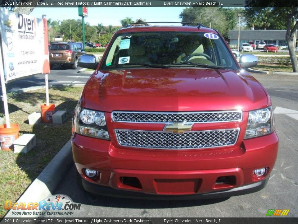 2011 Chevrolet Tahoe LTZ Red Jewel Tintcoat / Light Cashmere/Dark Cashmere Photo #2