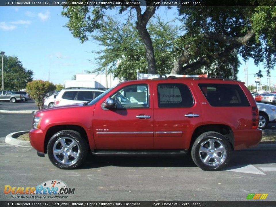 2011 Chevrolet Tahoe LTZ Red Jewel Tintcoat / Light Cashmere/Dark Cashmere Photo #3