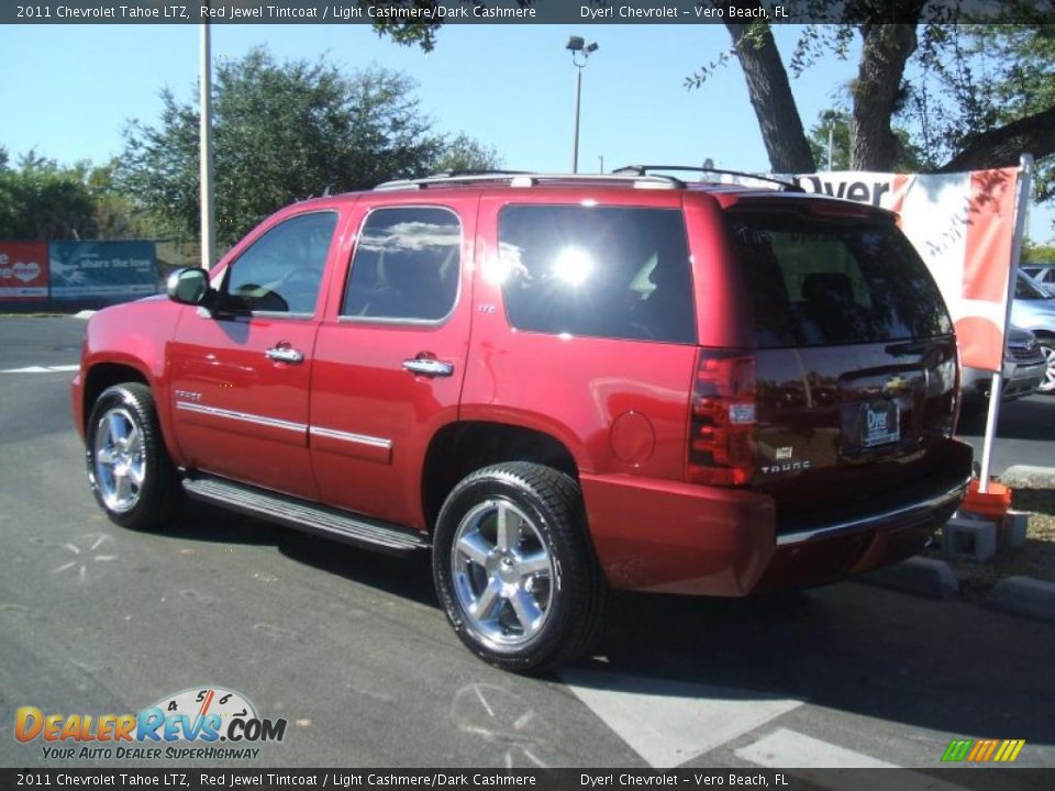 2011 Chevrolet Tahoe LTZ Red Jewel Tintcoat / Light Cashmere/Dark Cashmere Photo #4