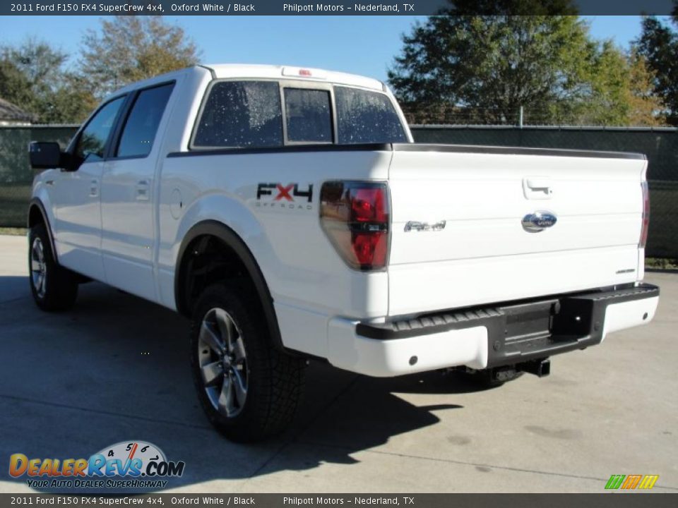 2011 Ford F150 FX4 SuperCrew 4x4 Oxford White / Black Photo #5