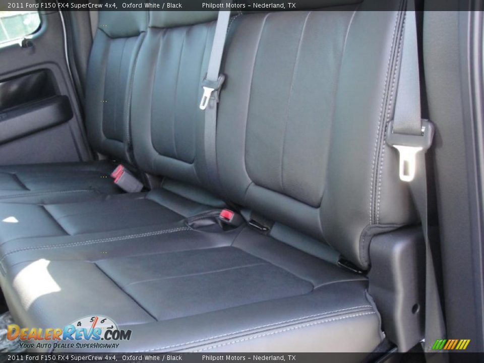 Black Interior - 2011 Ford F150 FX4 SuperCrew 4x4 Photo #20