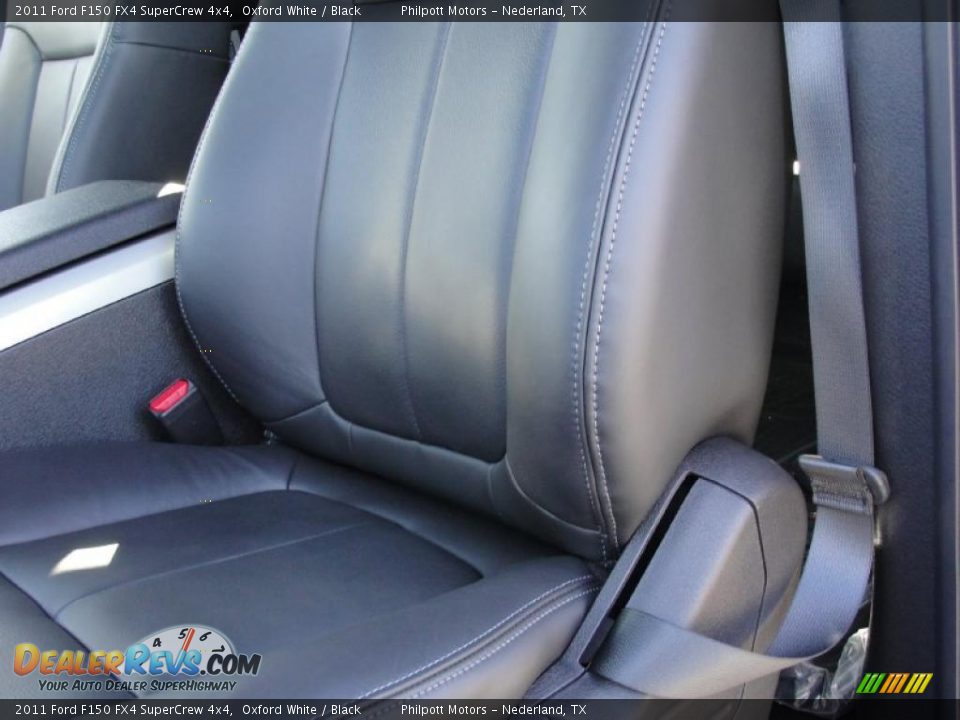 Black Interior - 2011 Ford F150 FX4 SuperCrew 4x4 Photo #23