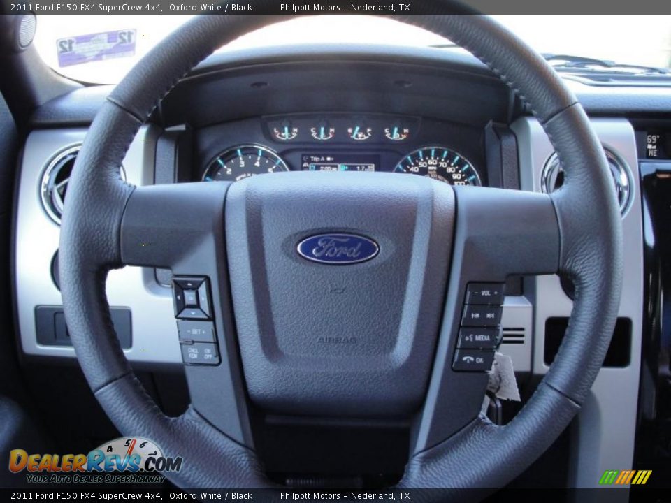 2011 Ford F150 FX4 SuperCrew 4x4 Steering Wheel Photo #33