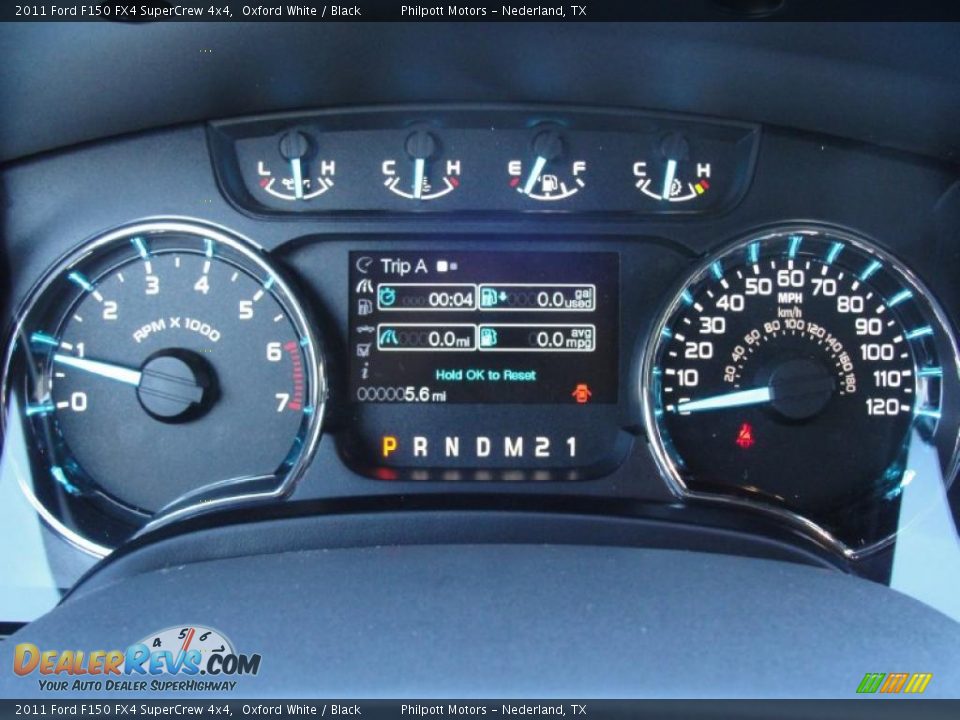 2011 Ford F150 FX4 SuperCrew 4x4 Gauges Photo #34