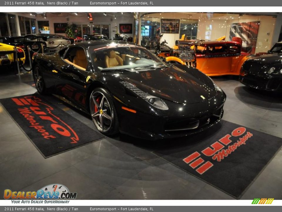 2011 Ferrari 458 Italia Nero (Black) / Tan Photo #2