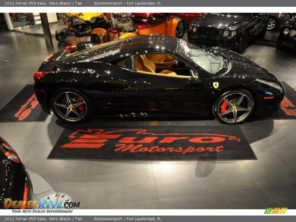 2011 Ferrari 458 Italia Nero (Black) / Tan Photo #43