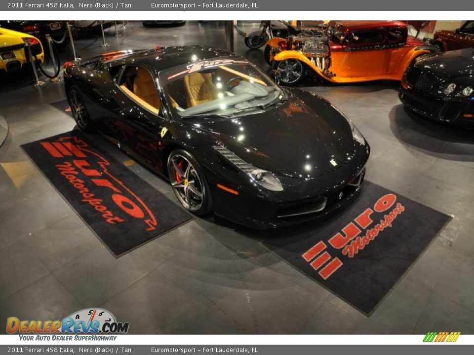 2011 Ferrari 458 Italia Nero (Black) / Tan Photo #46