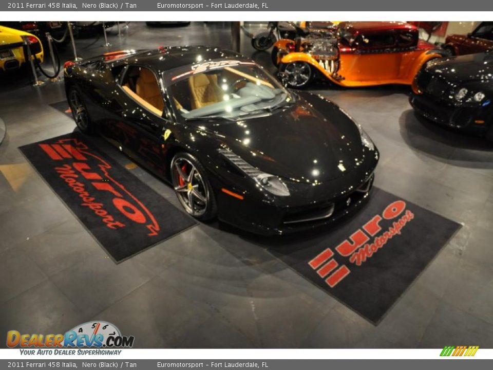 2011 Ferrari 458 Italia Nero (Black) / Tan Photo #47