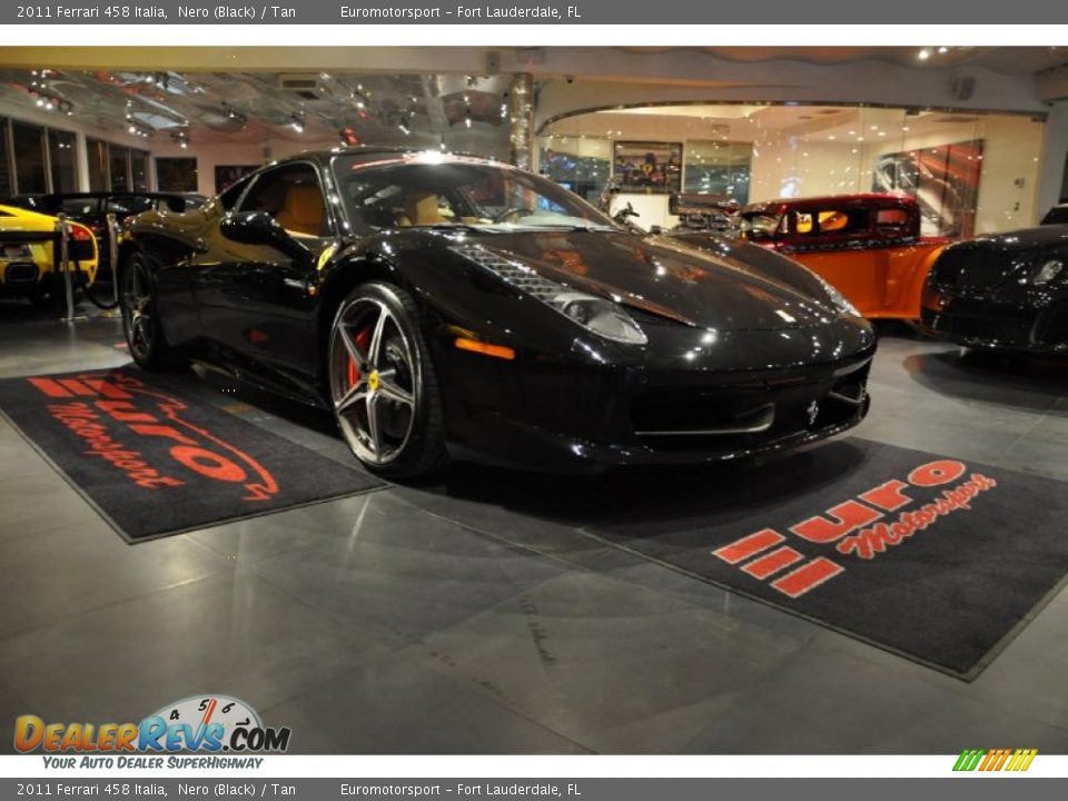 2011 Ferrari 458 Italia Nero (Black) / Tan Photo #49