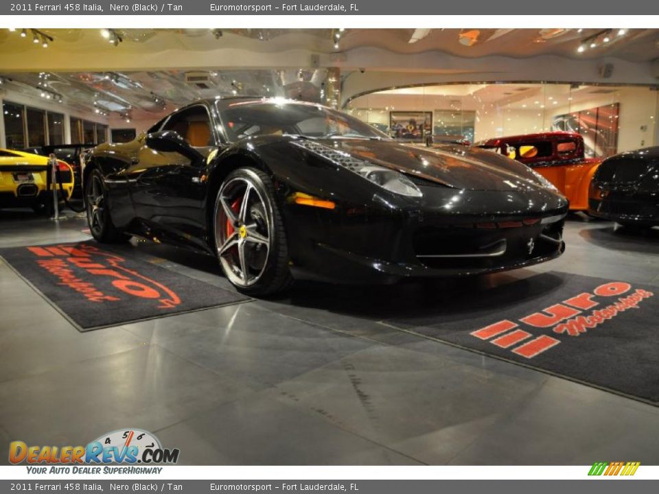 2011 Ferrari 458 Italia Nero (Black) / Tan Photo #52