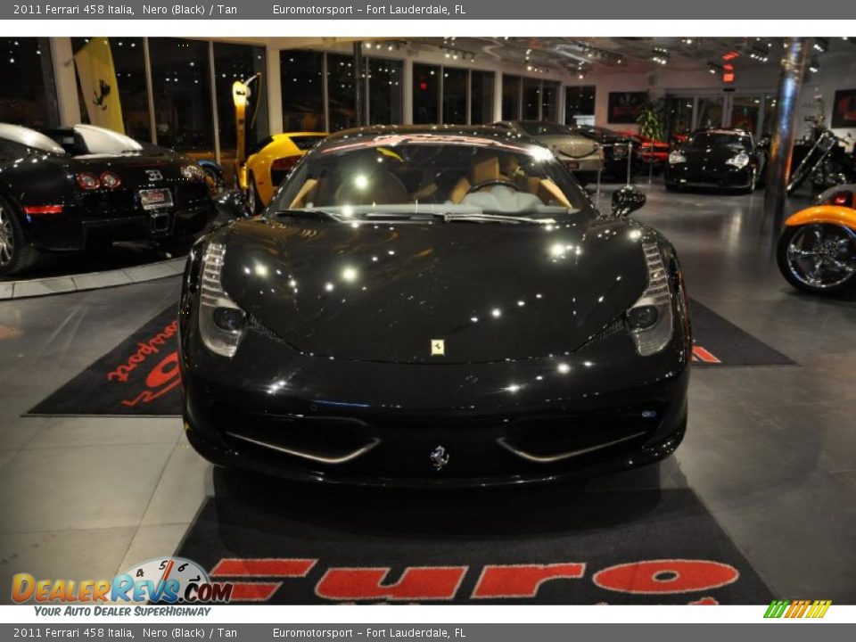 2011 Ferrari 458 Italia Nero (Black) / Tan Photo #55