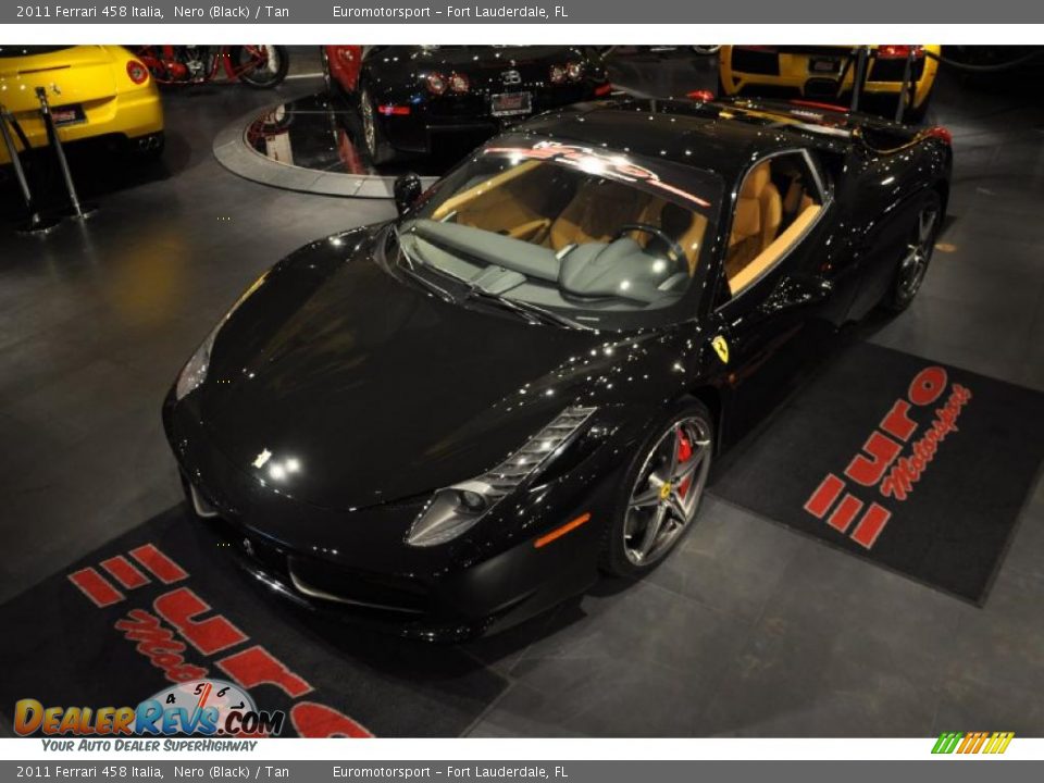 2011 Ferrari 458 Italia Nero (Black) / Tan Photo #64