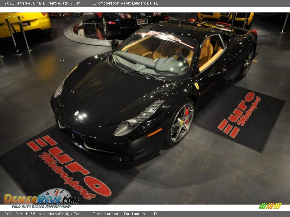 2011 Ferrari 458 Italia Nero (Black) / Tan Photo #66