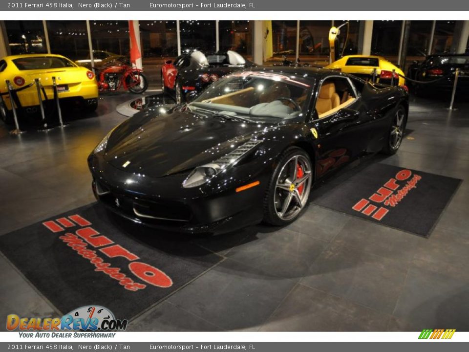 2011 Ferrari 458 Italia Nero (Black) / Tan Photo #68