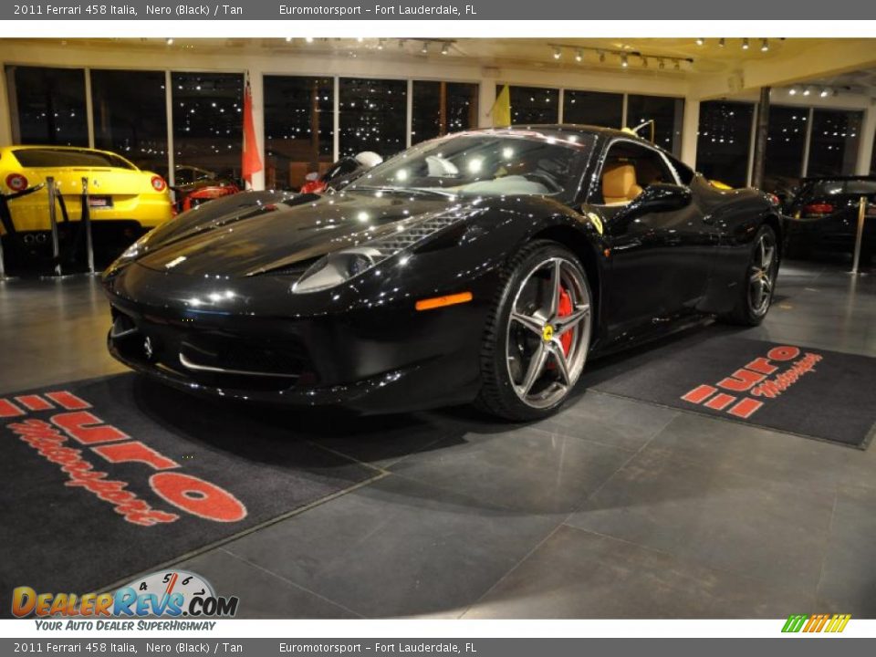 2011 Ferrari 458 Italia Nero (Black) / Tan Photo #71