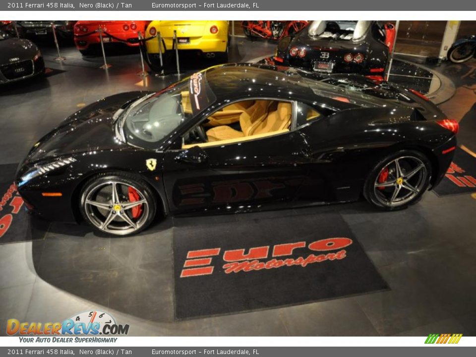 2011 Ferrari 458 Italia Nero (Black) / Tan Photo #74