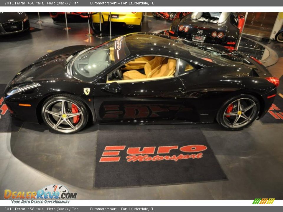 2011 Ferrari 458 Italia Nero (Black) / Tan Photo #75