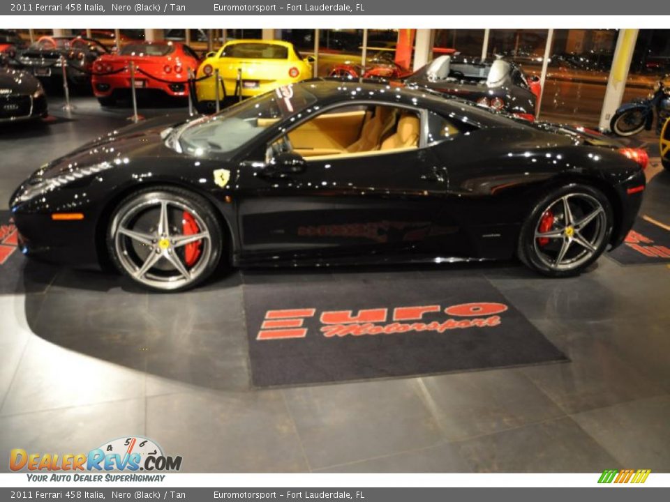 2011 Ferrari 458 Italia Nero (Black) / Tan Photo #77