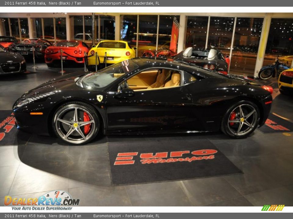 2011 Ferrari 458 Italia Nero (Black) / Tan Photo #78