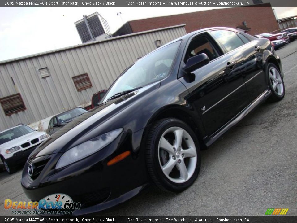 2005 Mazda MAZDA6 s Sport Hatchback Onyx Black / Black Photo #1