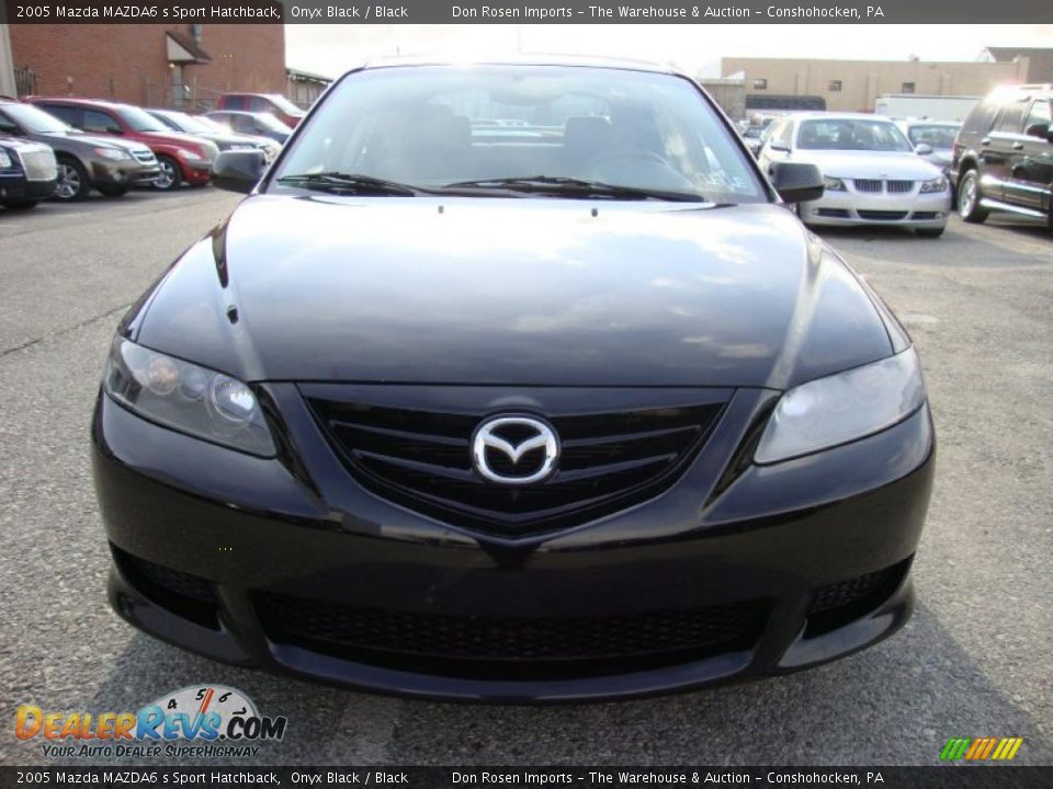 2005 Mazda MAZDA6 s Sport Hatchback Onyx Black / Black Photo #3