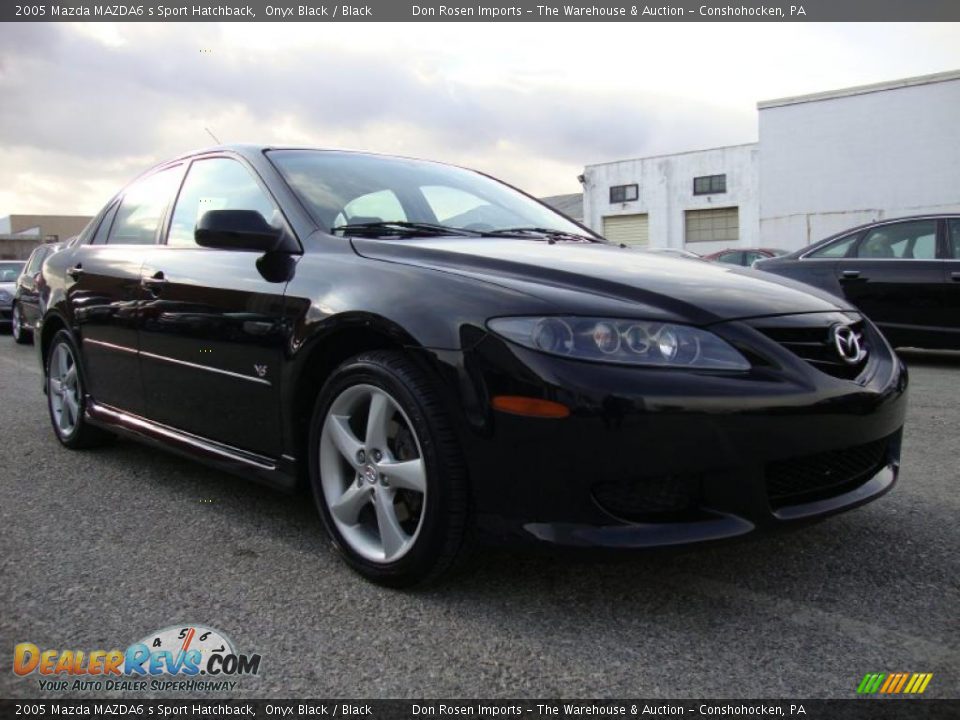 2005 Mazda MAZDA6 s Sport Hatchback Onyx Black / Black Photo #5
