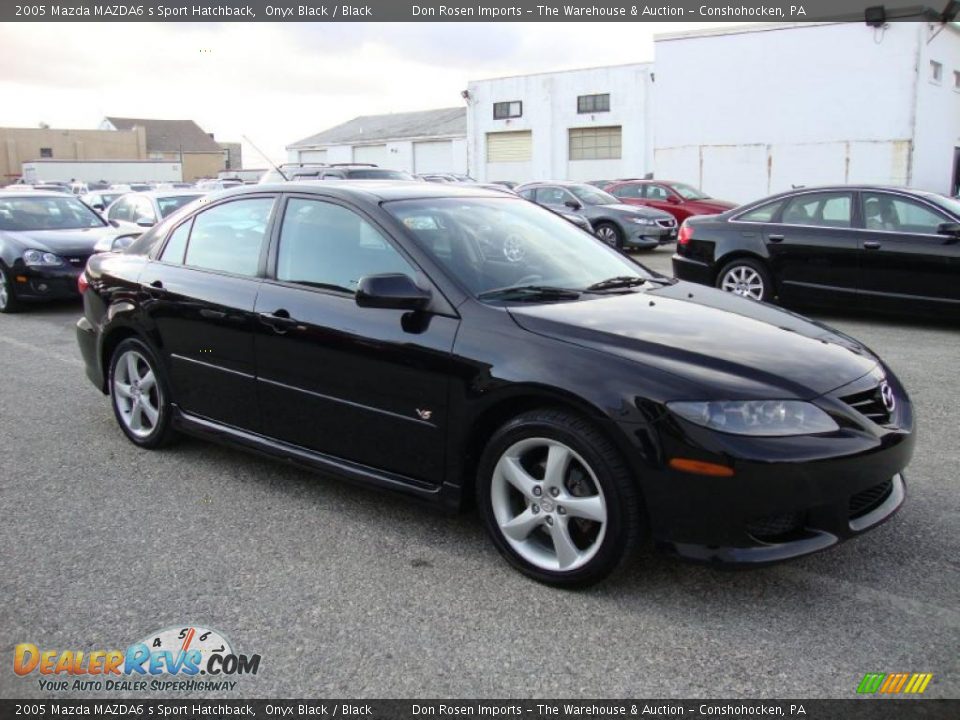 2005 Mazda MAZDA6 s Sport Hatchback Onyx Black / Black Photo #6
