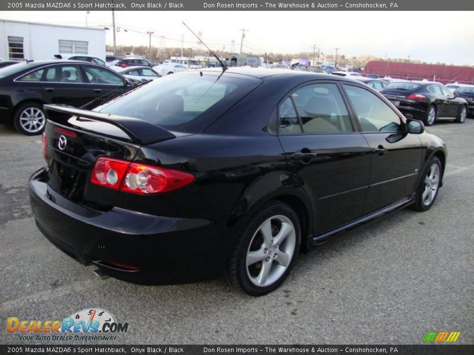 2005 Mazda MAZDA6 s Sport Hatchback Onyx Black / Black Photo #8