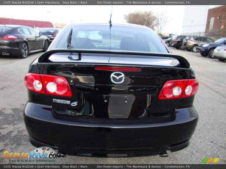 2005 Mazda MAZDA6 s Sport Hatchback Onyx Black / Black Photo #9
