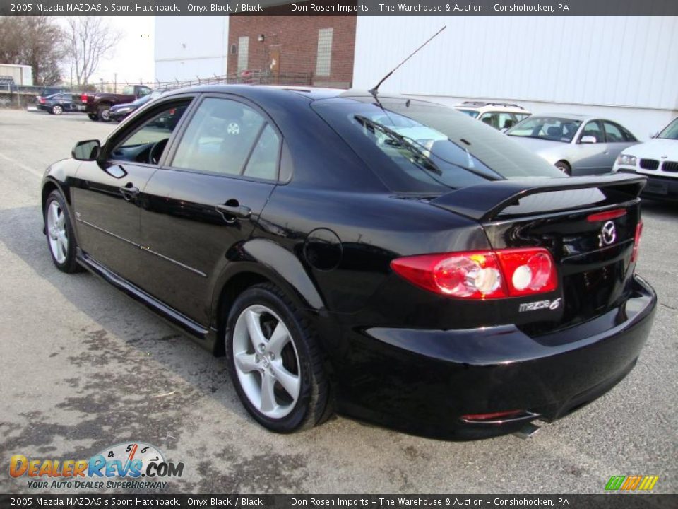 2005 Mazda MAZDA6 s Sport Hatchback Onyx Black / Black Photo #10