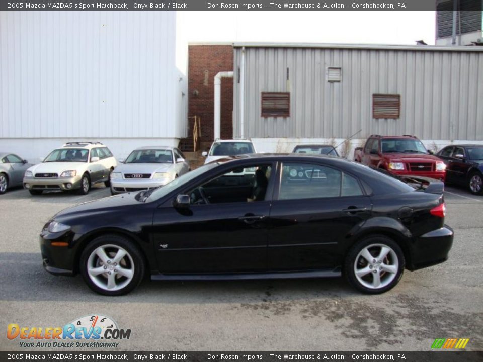 2005 Mazda MAZDA6 s Sport Hatchback Onyx Black / Black Photo #11