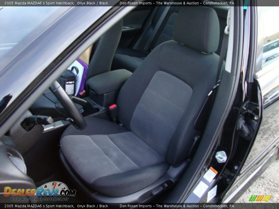 2005 Mazda MAZDA6 s Sport Hatchback Onyx Black / Black Photo #18