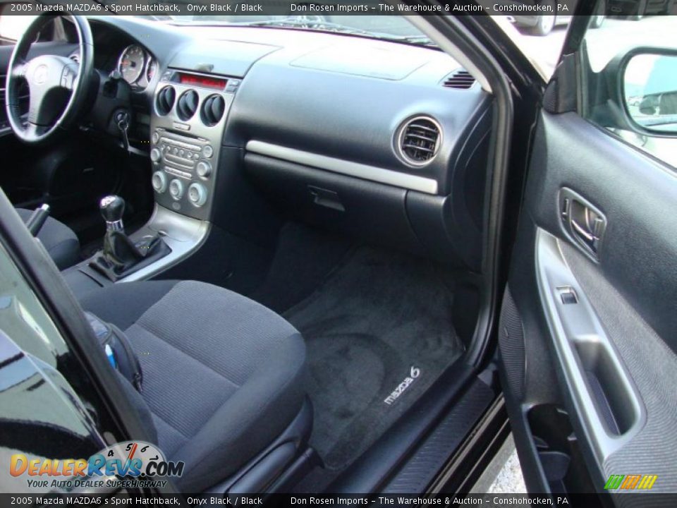 2005 Mazda MAZDA6 s Sport Hatchback Onyx Black / Black Photo #19
